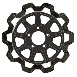 RR Bow-Tie 11.8"x7mm BL/BL 9-Spoke (GB)