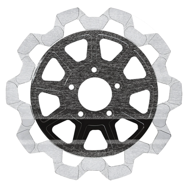RR Bow-Tie 11.5"x6mm BL/MF 9-Spoke (GB)
