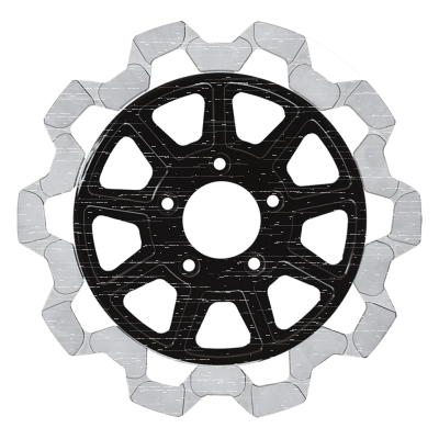 FR Bow-Tie 11.8"x5mm BL/MF 9-Spoke (GB)