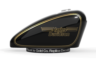 Tank Decals Gold/Black XLS82 (GB)