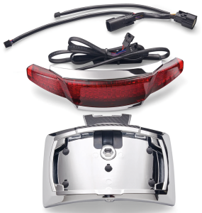 Chrome Pl. Holder/Tail Red FLH/T14-Up (GB)