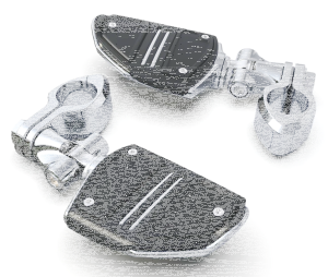 Twin Rail HW Pegs Chr Male Mounts (GB)