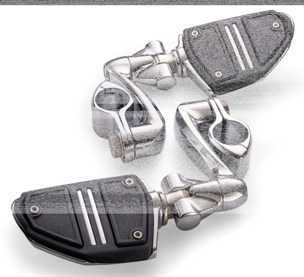 Twin Rail HW Pegs Ext. Chr Male Mounts (GB)