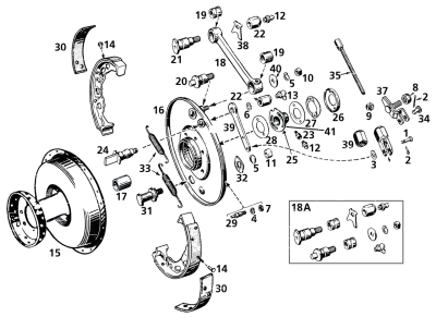 Stud set stabilizer cover w/nut front br (GB)