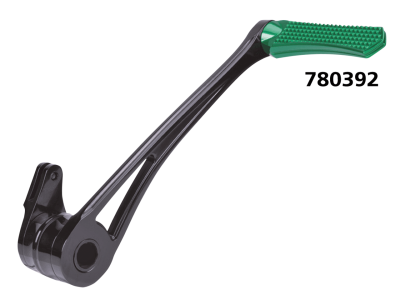 DMND BRAKE ARM BLK+GREEN PEG FLH/T14-UP