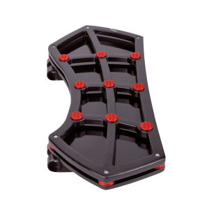 DIAMOND FR FLRBRD BLK W/ GEMS RED