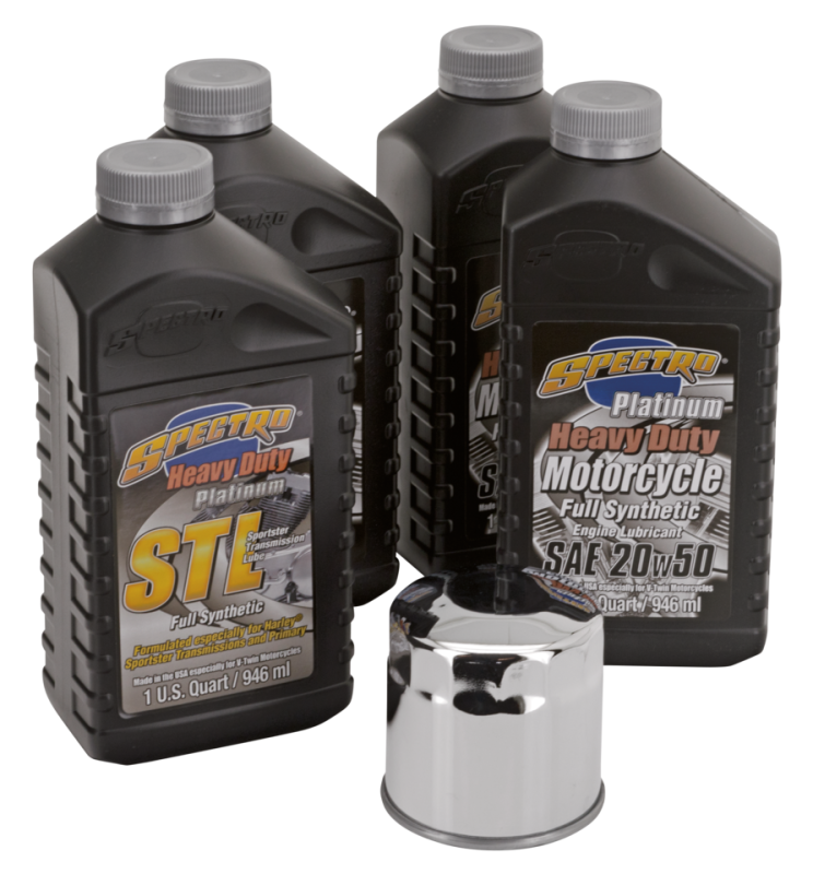 Evo XL Platinum oil service kit Chrome (GB)