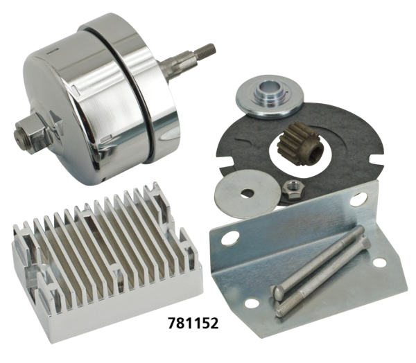 Alternator conversion kit BT41-69 Chrome (GB)