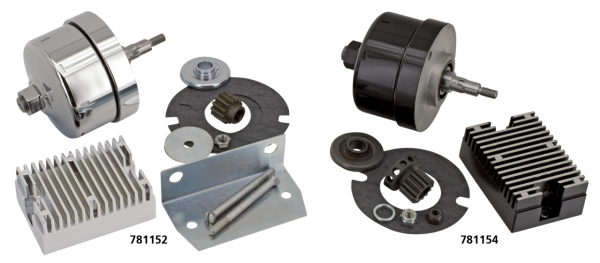 Alternator conversion kit BT41-69 Chrome (GB)