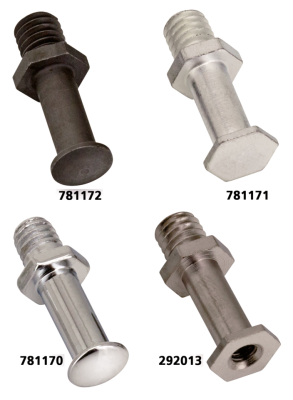 Chrome kicker Spring stud (GB)
