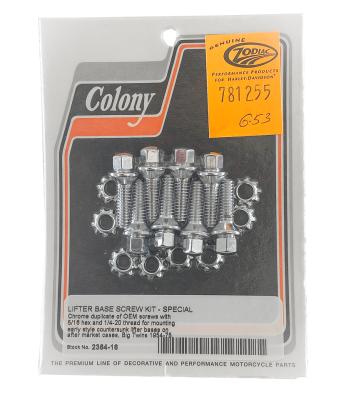 Lifter base screws BT54-75 aftermrkt chr (GB)