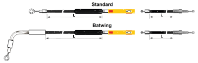 GHDP UPPER CLUTCH CABLE ST18-UP 1077MM (GB)