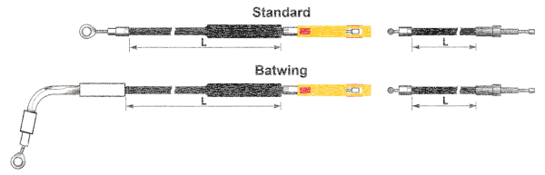 GHDP UPPER CLUTCH CABLE ST18-UP 697MM (GB)