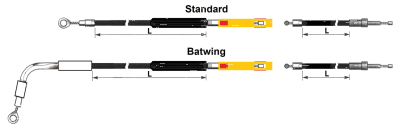 GHDP UPPER CLUTCH CABLE ST18-UP 697MM (GB)