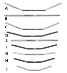 FEHLING DRAG BAR 1" 72cm wide TBW Black