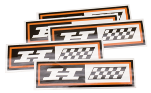 5Pck Oil tank decal FLH style H-long (GB)