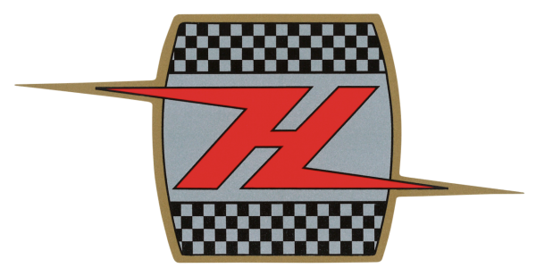5Pck Oil tank decal FLH style H-lightnin (GB)