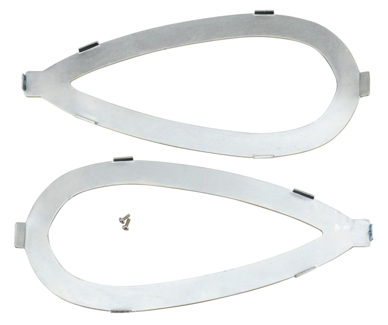 Pair tank name plate brackets (GB)
