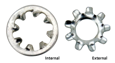 50pck countersunk shakeproof lockwashers