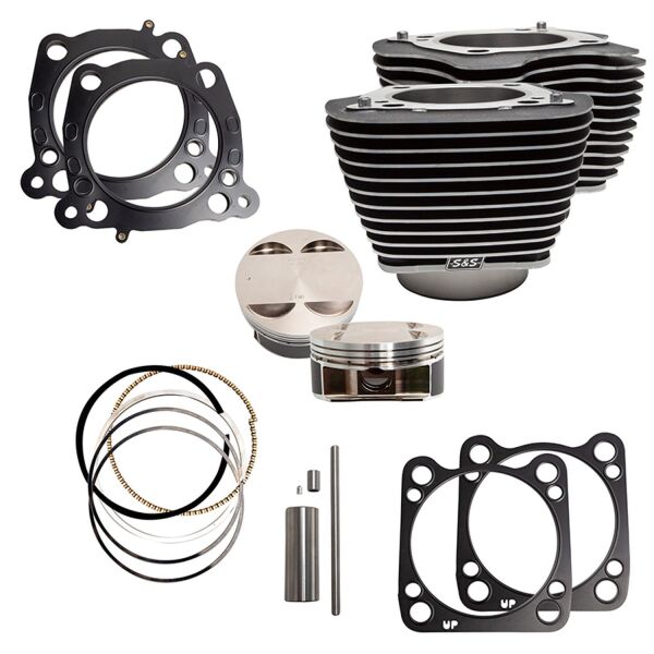 ME17-up 124" big bore kit black w/highli (GB)