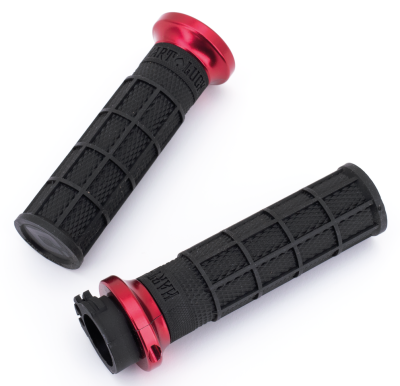 Hart Luck lock-on cable grip Blk/blk/red (GB)
