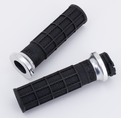 Hart Luck lock-on cable grip Blk/blk/sil (GB)