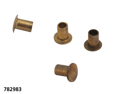 Rivets speedometer face brass set of 10 (GB)