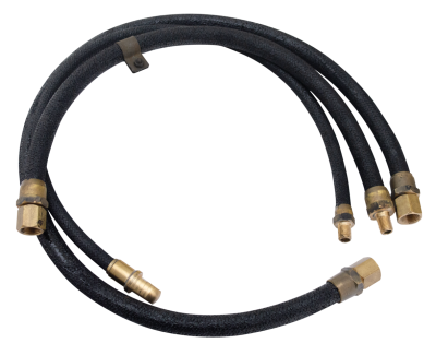 Oil lines flexible WLC black set of 3 (GB)