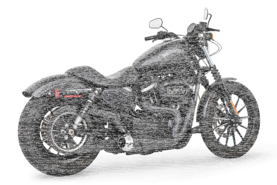 US OUTLAW LOW 2-1 BLK/CH XL04-UP (GB)