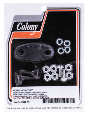 Horn mounting set 1946-48 black (GB)