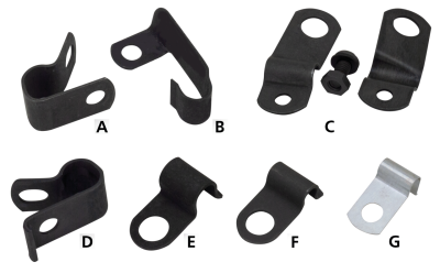 Blk Speedo Cable Clamp OEM #67074-37 (GB)