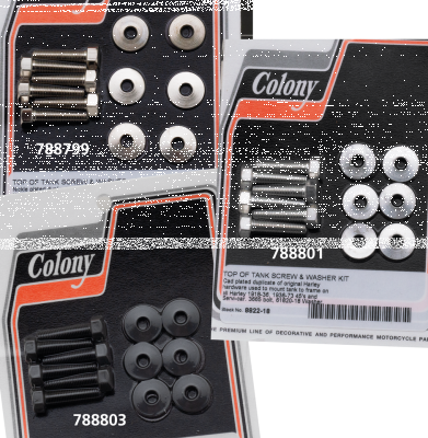 Tank top strip screw/washer kit NickelPl (GB)