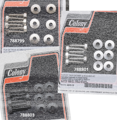 Tank top strip screw/washer kit WhitePlt (GB)