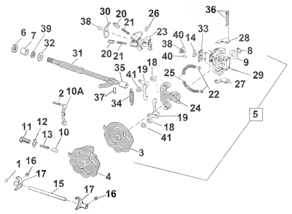 Pawl carrier XL74-84, BT79-86 (GB)