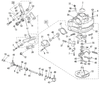 Shifter pawl stop, set front & rear (GB)