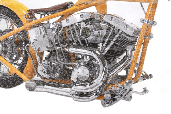 Chrome open 2:1 exhaust BT70-84 (GB)