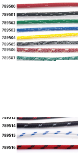 Cloth covered wire pure black 25ft (GB)