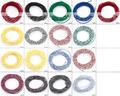 Cloth covered wire pure yellow 25ft (GB)