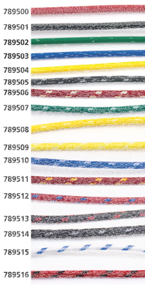 Cloth covered wire red/white 25ft (GB)