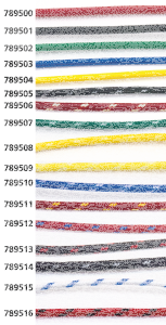 Cloth covered wire yellow/white 25ft (GB)