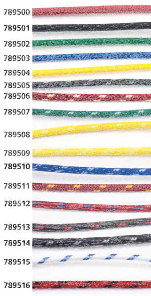 Cloth covered wire yellow/white 25ft (GB)