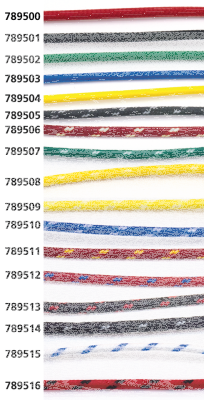 Cloth covered wire yellow/white 25ft (GB)