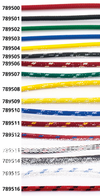 Cloth covered wire blue/white 25ft (GB)