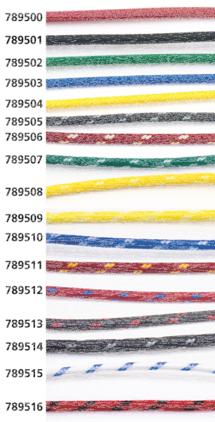 Cloth covered wire red/yellow 25ft (GB)