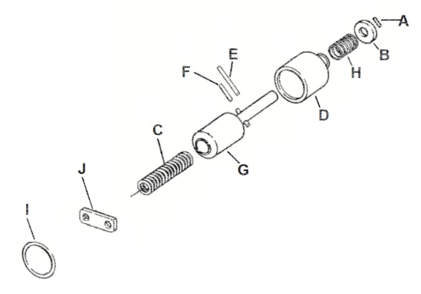 10Pck Solenoid return spring (GB)