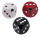 Dice shifter knob white w/ red dots