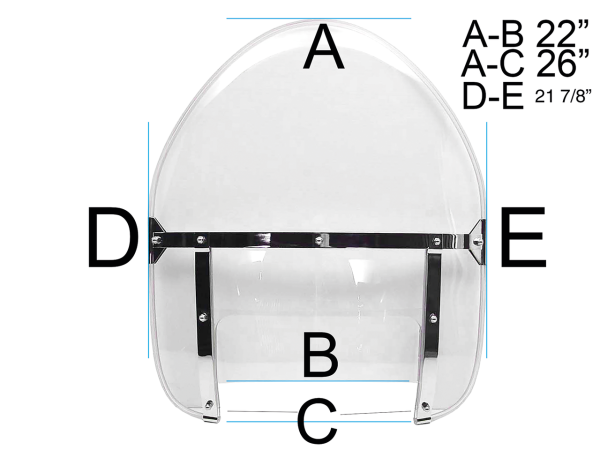 Replica clear windshield FL49-59 (GB)