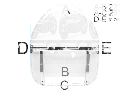 Replica clear windshield FL49-59 (GB)