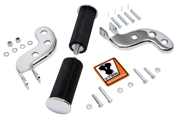 Buddy seat footpeg set chrome FL41-64 (GB)