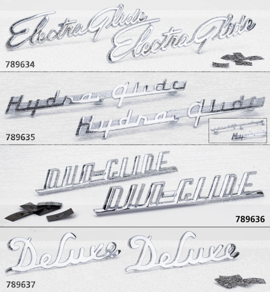 Duo-Glide front fender emblems (GB)